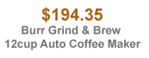 Burr Grind & Brew 12cup Auto Coffee Maker