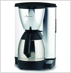 Capresso Plus 10-cup Coffeemaker with Metallic Alloy Body and Stainless Thermal Carafe