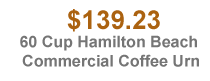 60 Cup Hamilton Beach Commercial Coffee Urn