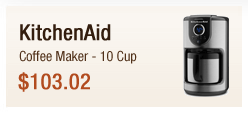 Kitchen Aid Coffee Maker-10 cup