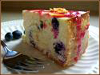 Blueberry Macadamia Cheesecake
