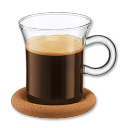 Bodum Shin Bistro Espresso Cup w/Cork Coaster (Set of 2) 10443-10