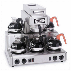 Bunn Commercial 12 Cup Coffee Maker 120/240 Volts With 5 Warmers - RL 35 - Stainless Steel