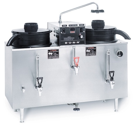 Bunn Commercial Coffee Urn Twin 3 Gallon Automatic U3 S.S. 120/208 Volt - Stainless