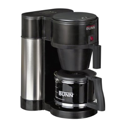 Bunn NHBX-B Contemporary 10-Cup Home Coffee Brewer, Black