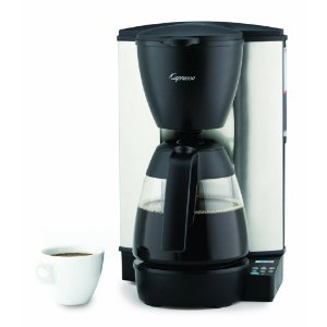 Capresso MG600 10-Cup Programmable Coffeemaker with Glass Carafe