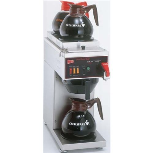 Cecilware C2003P Century 2000 3 Warmer Pour-over Coffee Maker With Illuminated Switches