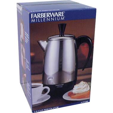 Farberware FCP280 2 to 8 Cup Stainless Steel Electric Percolator
