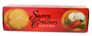 Gourmet Garlic and Herb Crackers by Elki