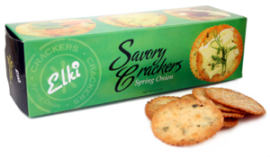 Gourmet Spring Onion Crackers by Elki