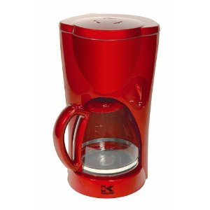 Kalorik Red Coffee Maker - Metallic Finish 10-12 Cup Capacity