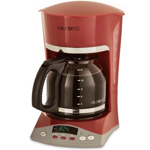 Mr. Coffee SKX26 12-Cup Programmable Coffeemaker, Red