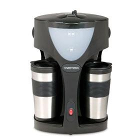 TOASTESS TFC42T COFFEE MAKER TWIN DRIP 2STEEL MUGS